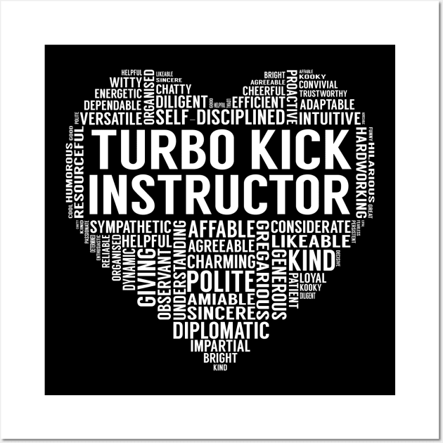 Turbo Kick Instructor Heart Wall Art by LotusTee